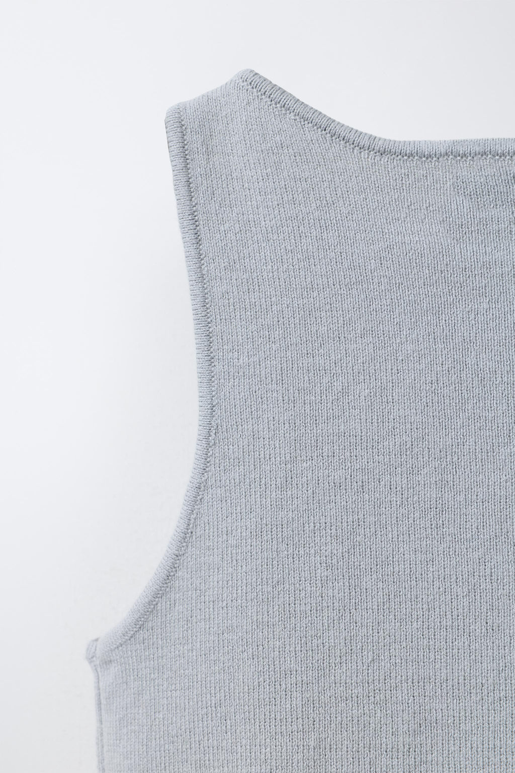 TOP PUNTO BRILLOS / Gris / Azul