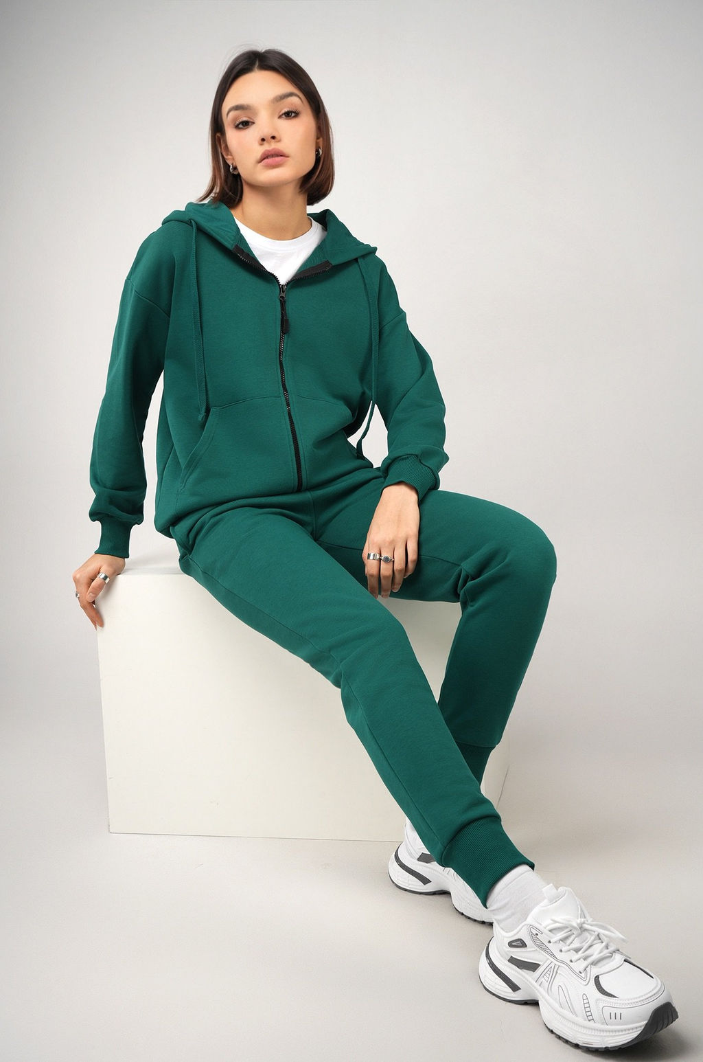 Женский спортивный костюм из футера трехнитки Happyfox