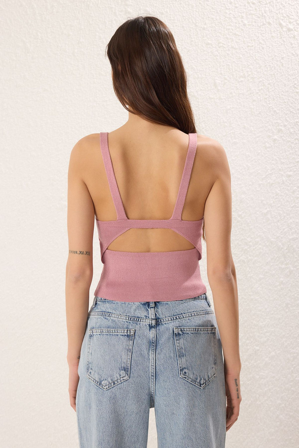 Gul Kurusu Crop Ask?l? Ince Bluz TWOSS25BZ00309 - Trendyolmilla фото 4