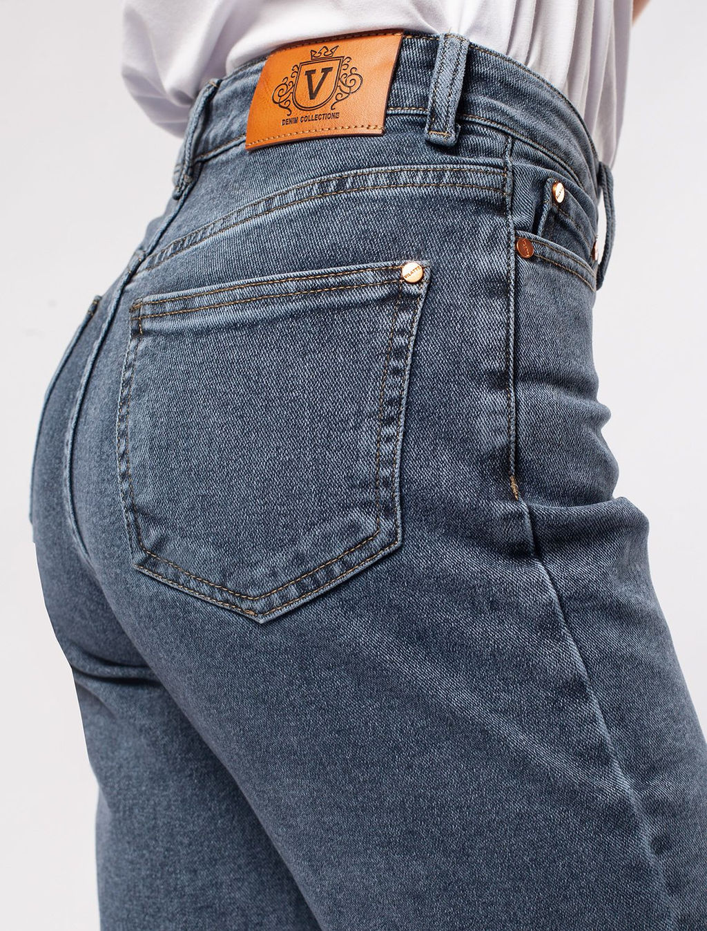 Прямые джинсы из эластичного денима - Vilatte фото 2