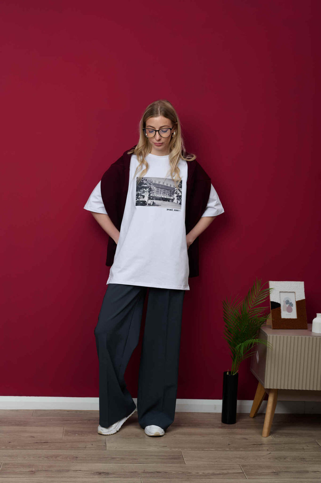 Футболка оверсайз унисекс " Эрвий" белый