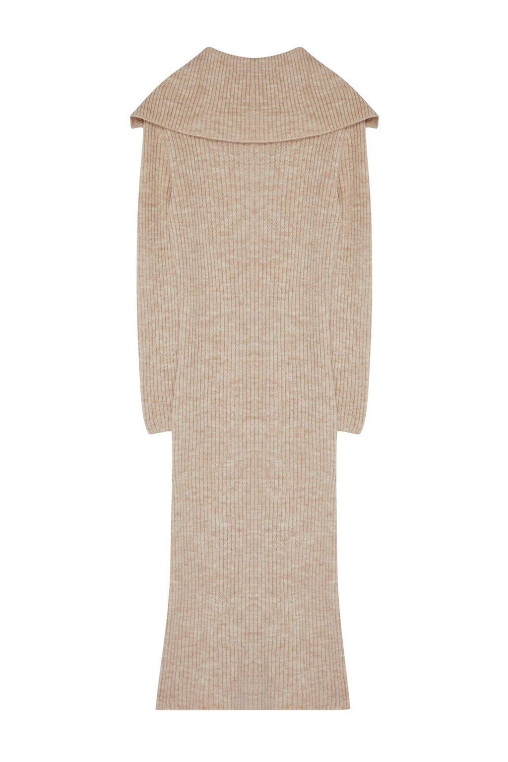 TRENDYOLMILLA Antrasit Midi Triko Yumusak Dokulu Devrik Yaka Elbise TWOAW25EL00016  фото 14