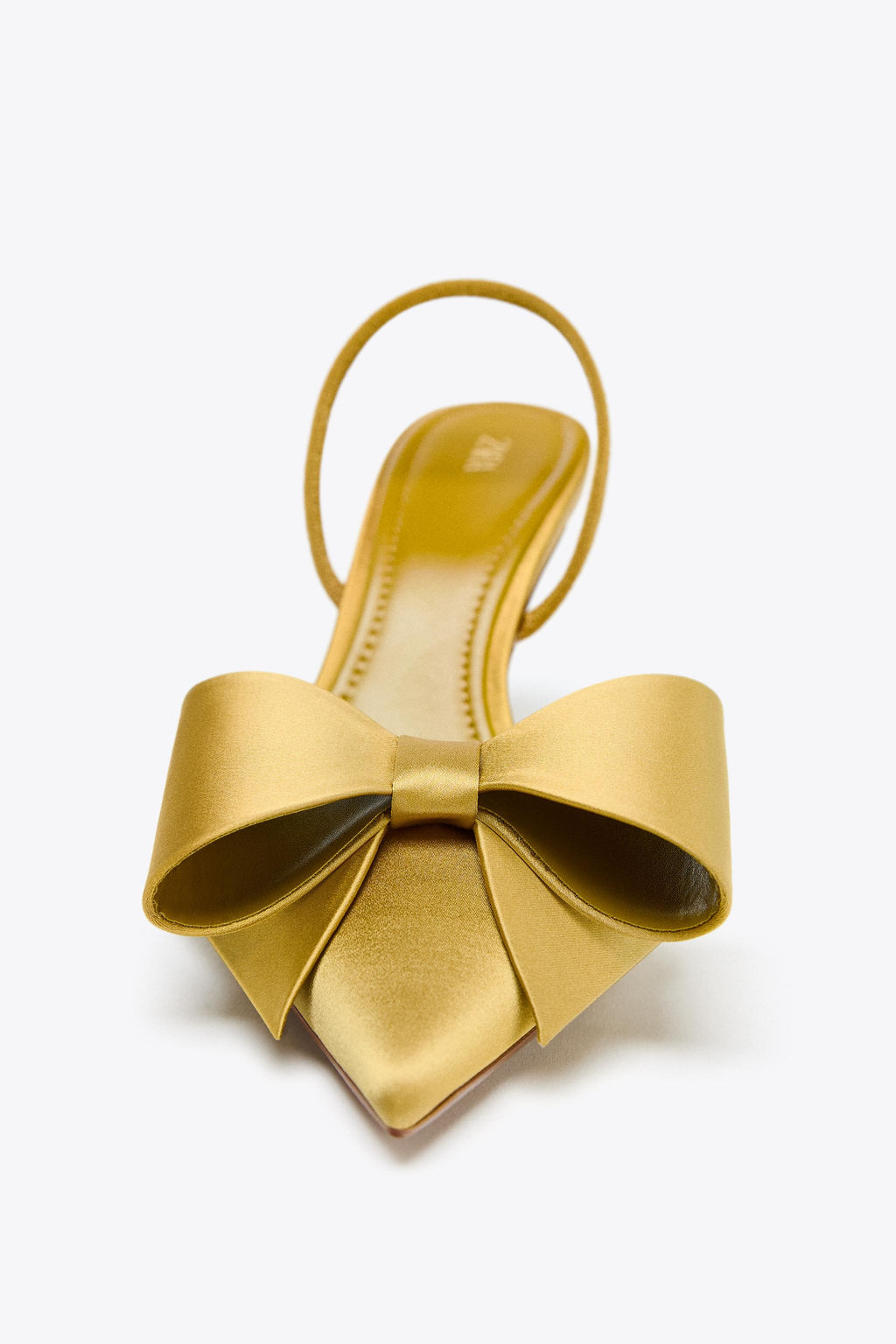SATIN-EFFECT SLINGBACK SHOES - Zara фото 9