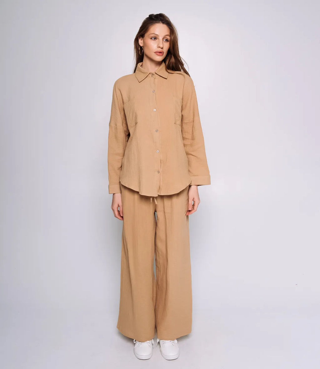 Костюм #КТ196 (1), бежевый