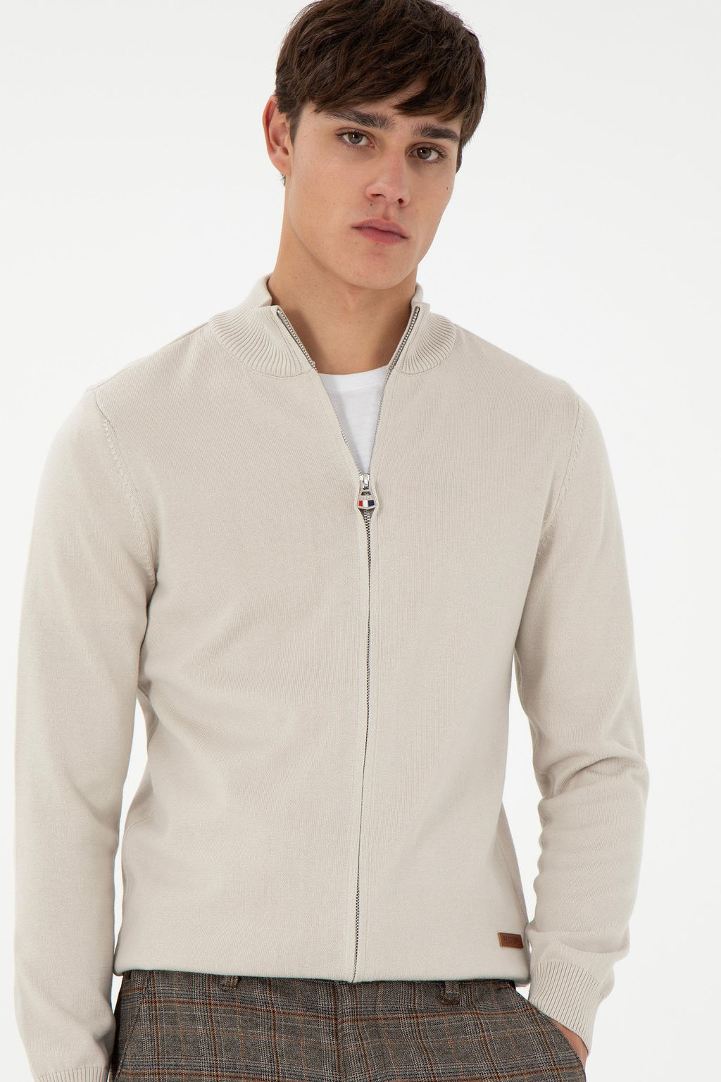 Мужской базовый трикотажный кардиган Stone Неожиданная скидка в корзине - U.s. polo assn фото 3