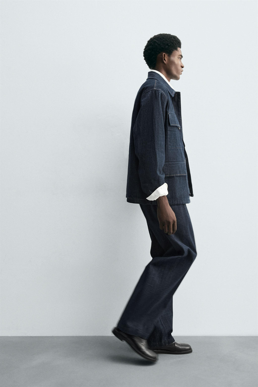 BARREL FIT DENIM CHINOS - Zara фото 6