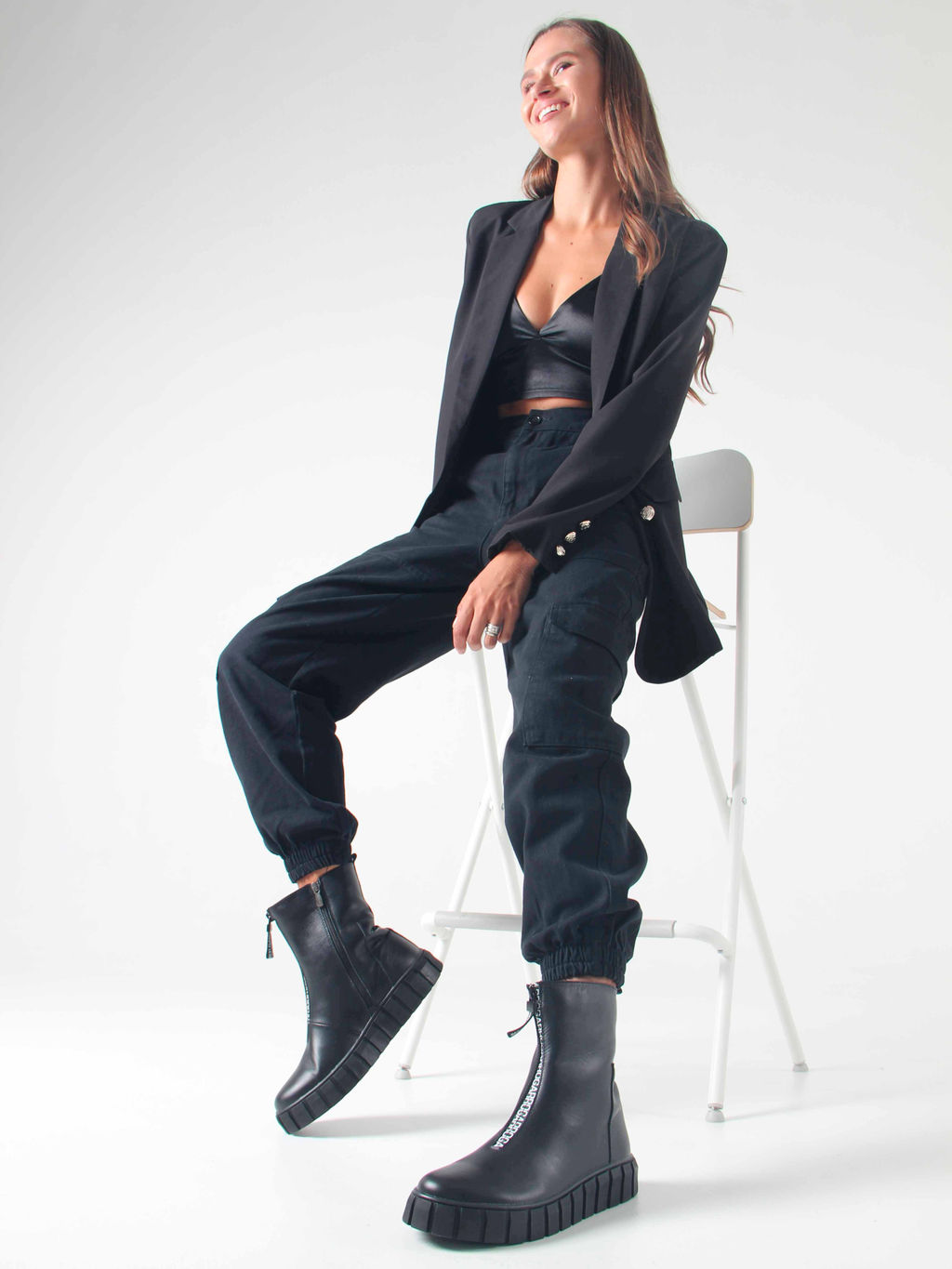 Ботинки 365.L.1918bl.Black/Шерсть