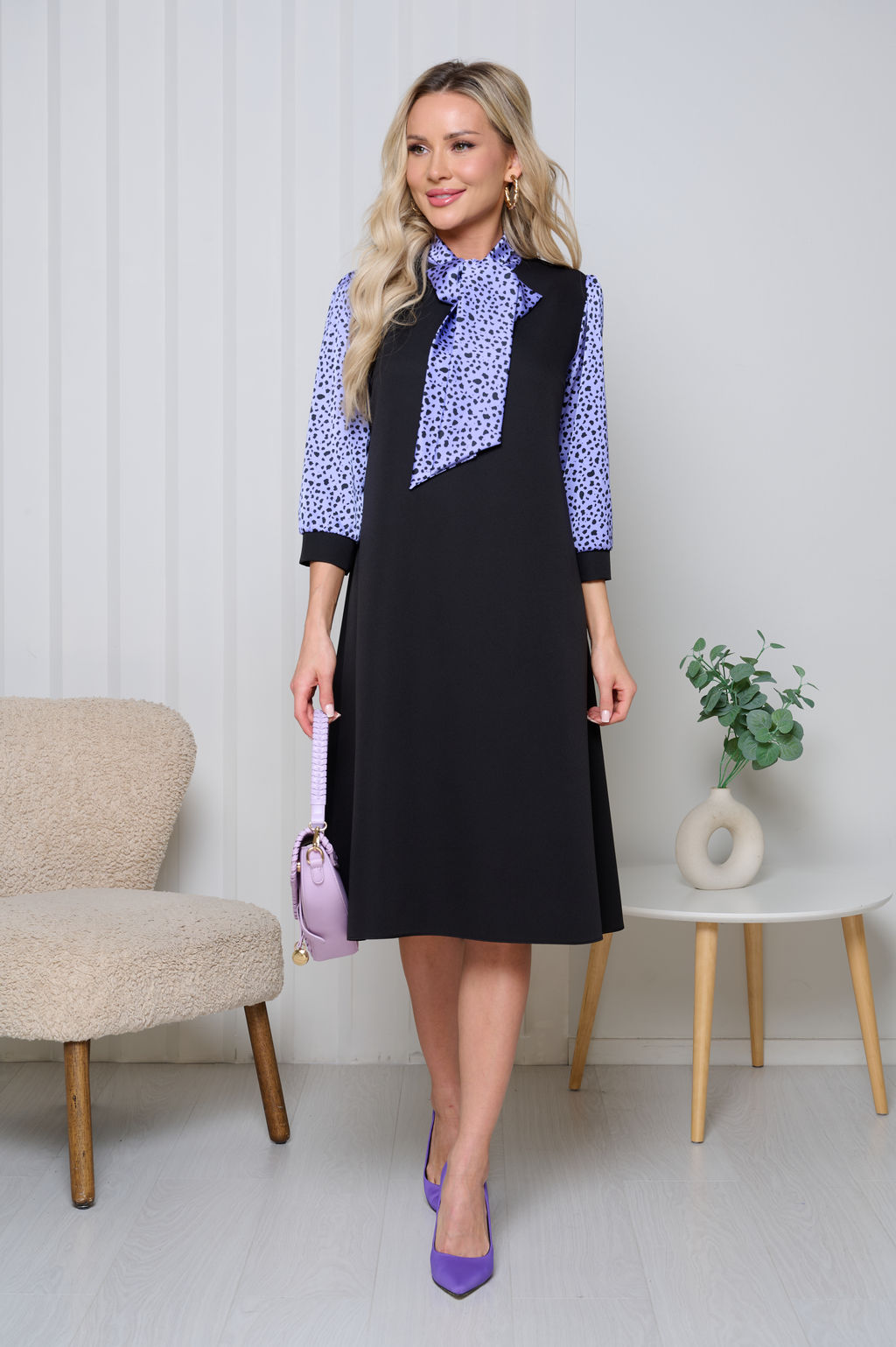 Платье Bellovera 70П6218 фиолетовый
