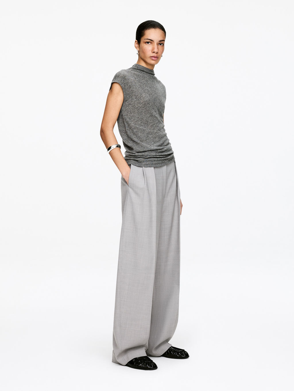 Top drapeado de cachemir puro - H&m фото 6