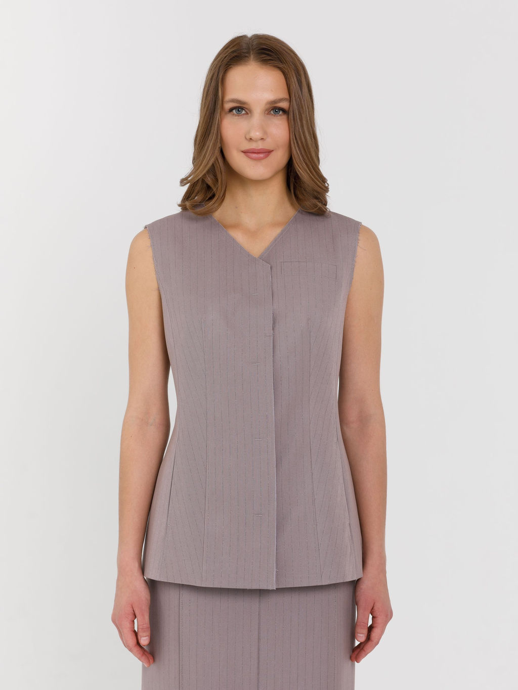 Жилет в полоску