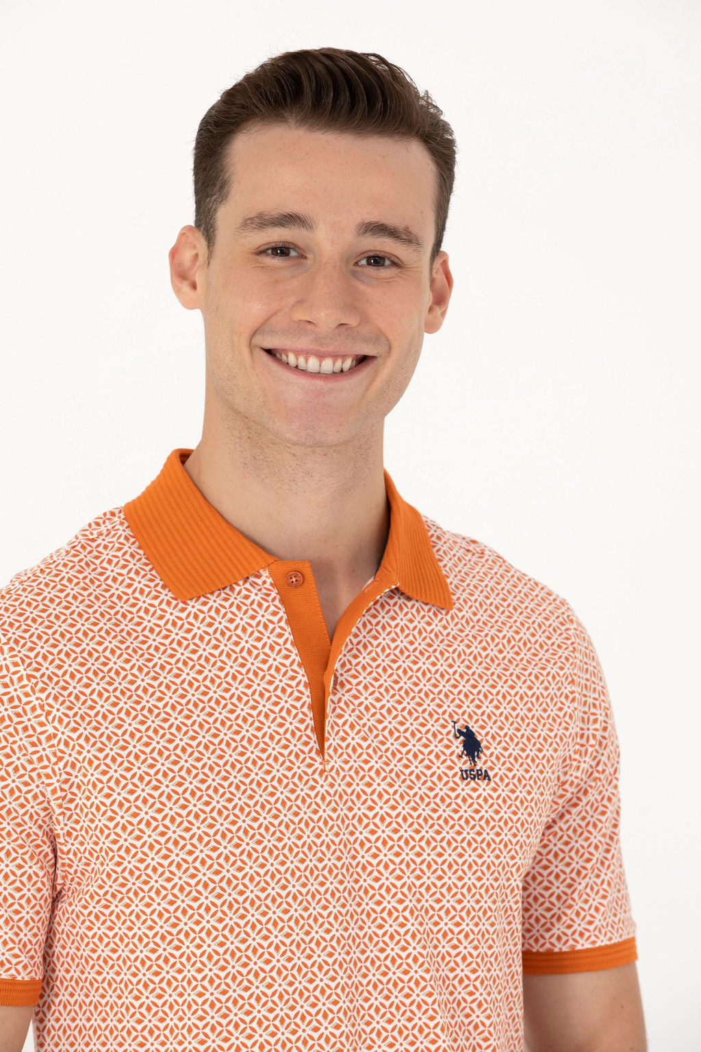 U. S. Polo Assn Мужская футболка с воротником-поло Brick - U.s. polo assn фото 2