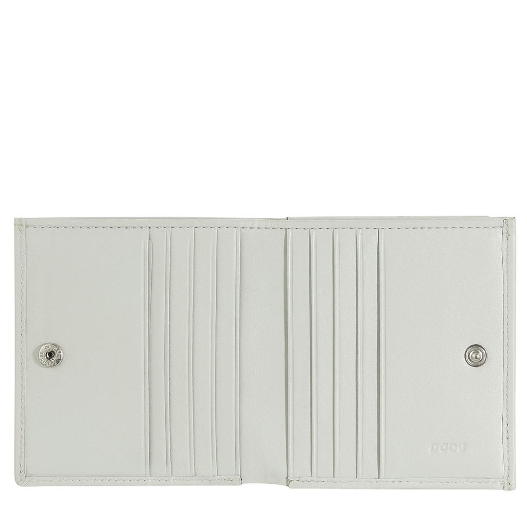 Итальянский кожаный кошелек DuDu серии Flavio | жемчужный - Dudubags фото 3