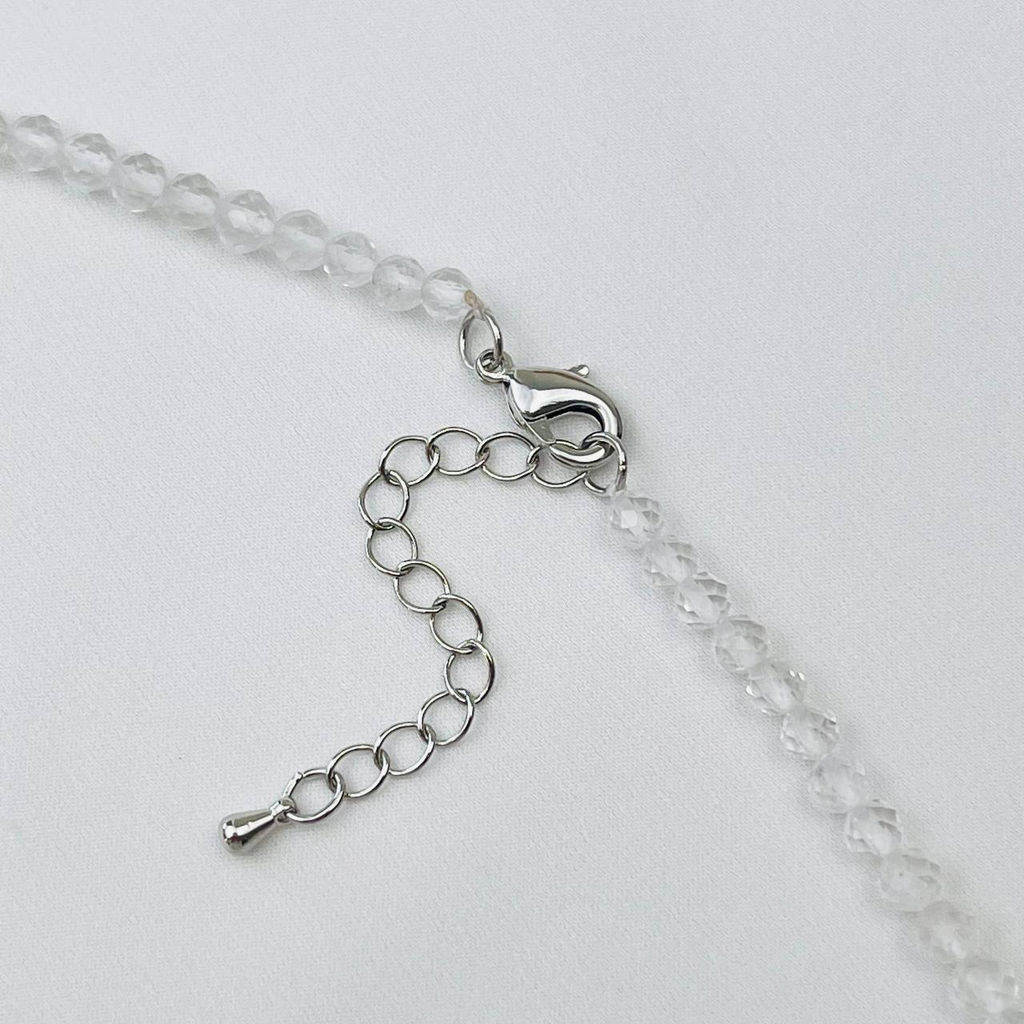 Бусы из Горного Хрусталя и Граната Спессартин с кулоном из Лодолита - Радуга самоцветов фото 4