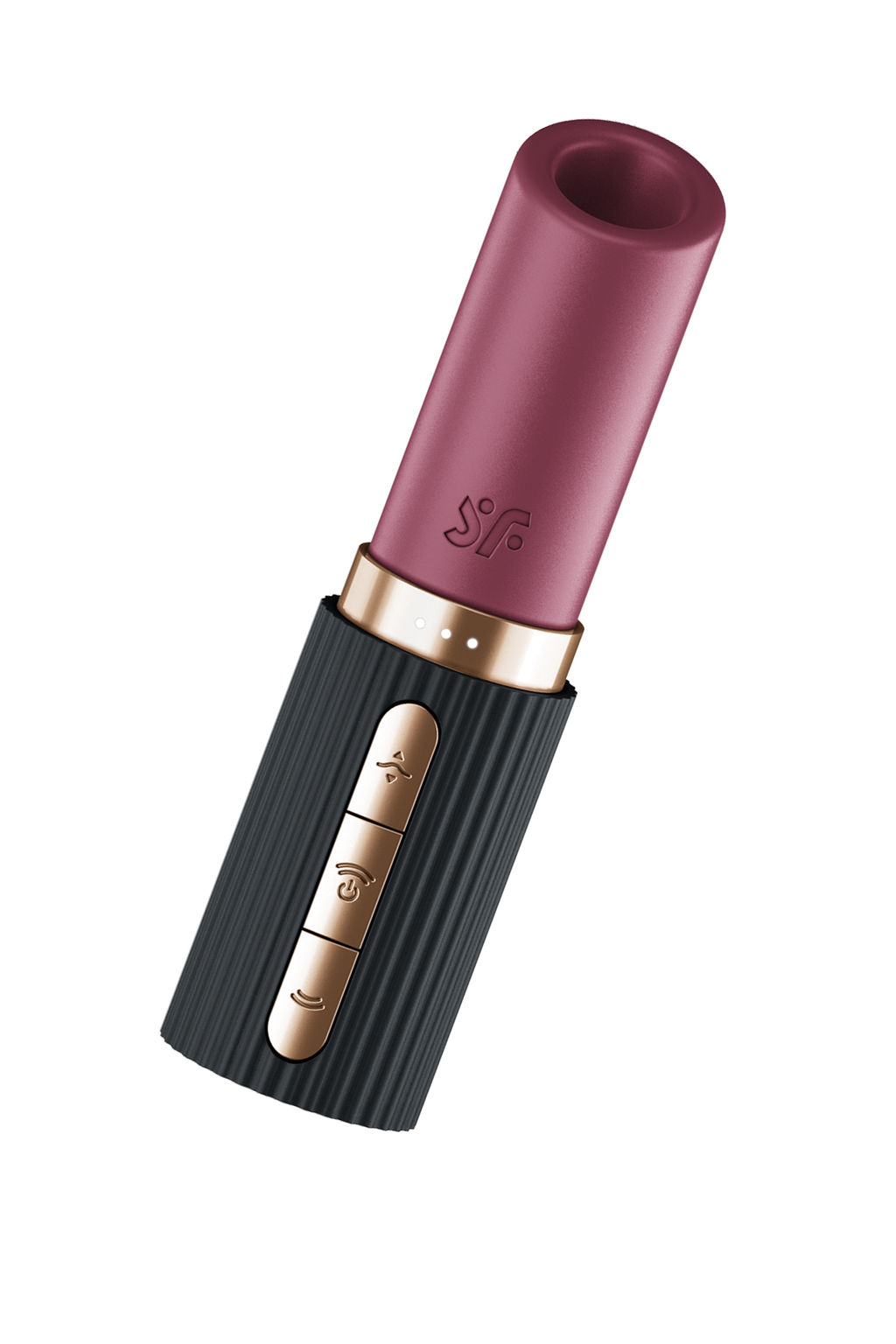 Мини-вибратор с 3D пульсацией Satisfyer Deep Kiss с USB-C зарядкой, силикон, ABS, чёрный, 11,4 см