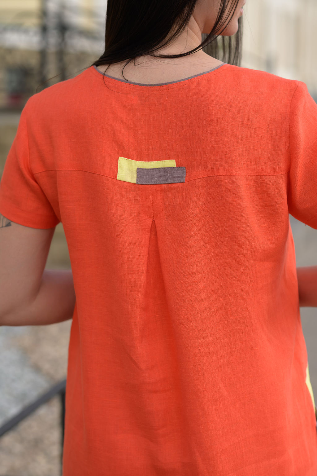 Платье 100% лен