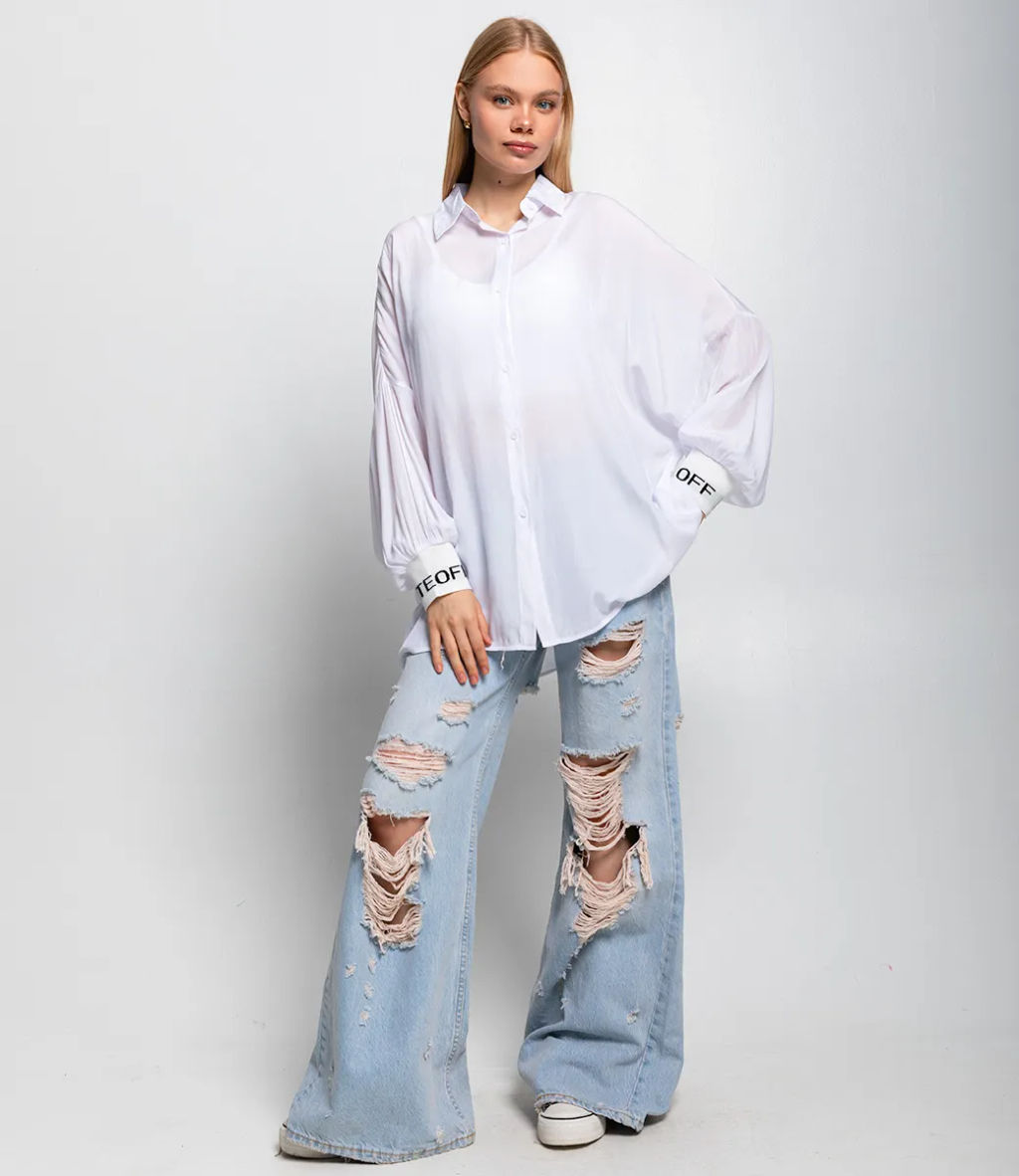 Рубашка #ОКТ115003, белый