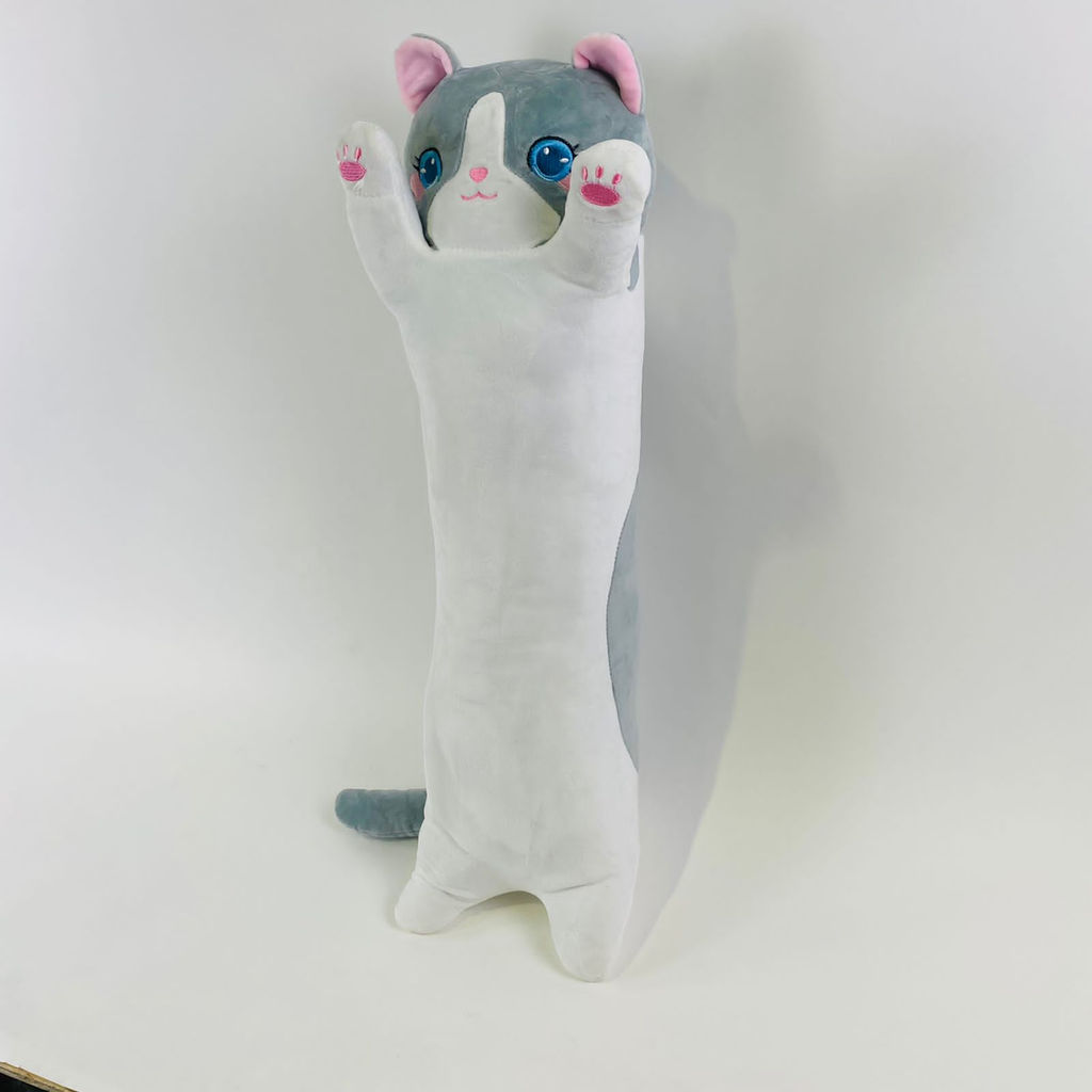 Мягкая игрушка Котик батон голубые глазки длинный 90 см - Storyland фото 4
