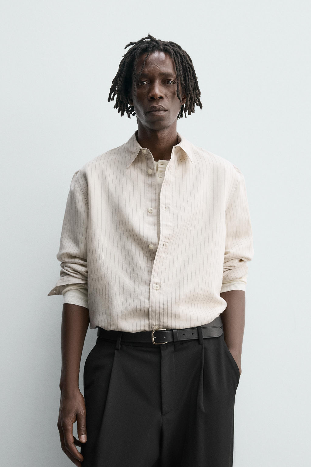 STRIPED RELAXED FIT SHIRT - Zara фото 2