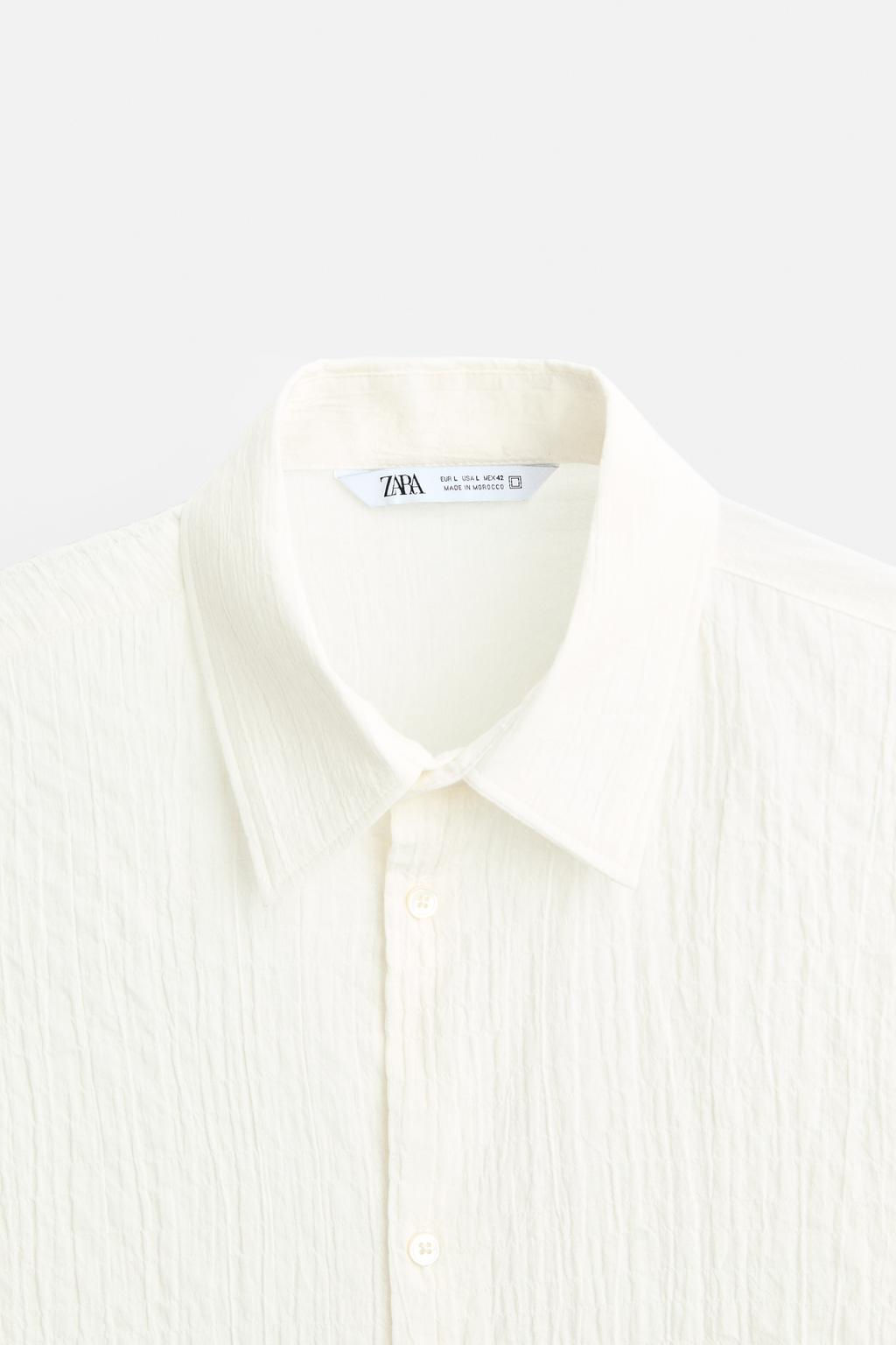 SEERSUCKER SHIRT - Zara фото 8