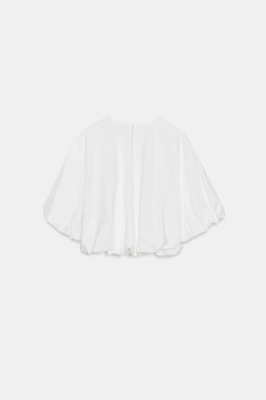 POPLIN BALLOON SLEEVE TOP - Zara фото 9
