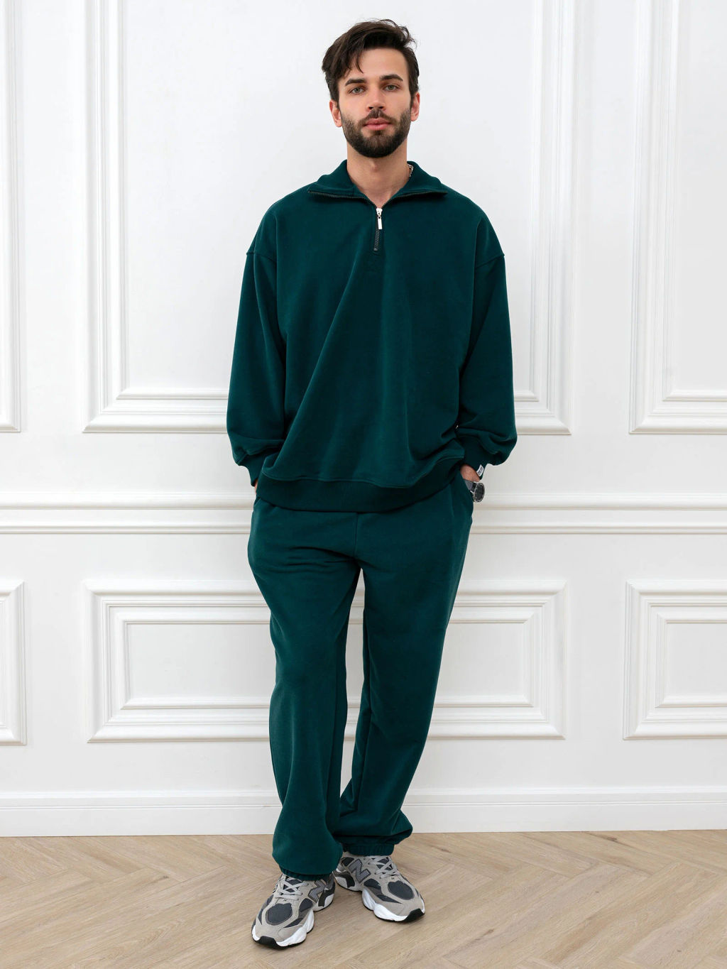 Толстовка мужская Пич Изумрудный - Modamica фото 3