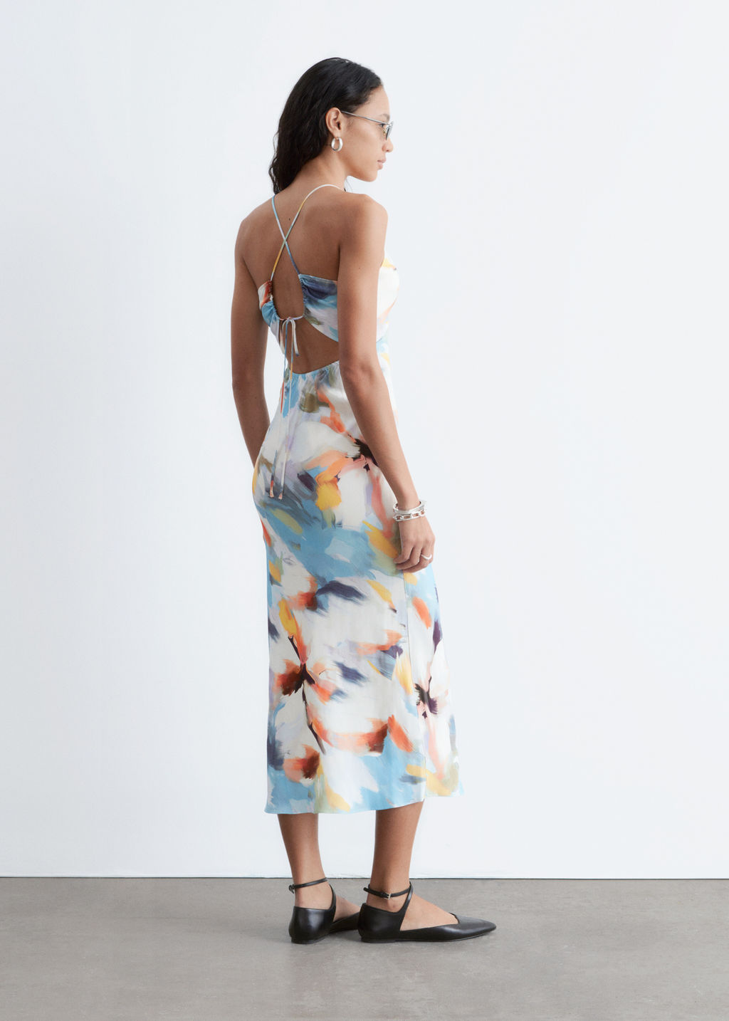Vestido midi lencero de sat?n - H&m фото 10