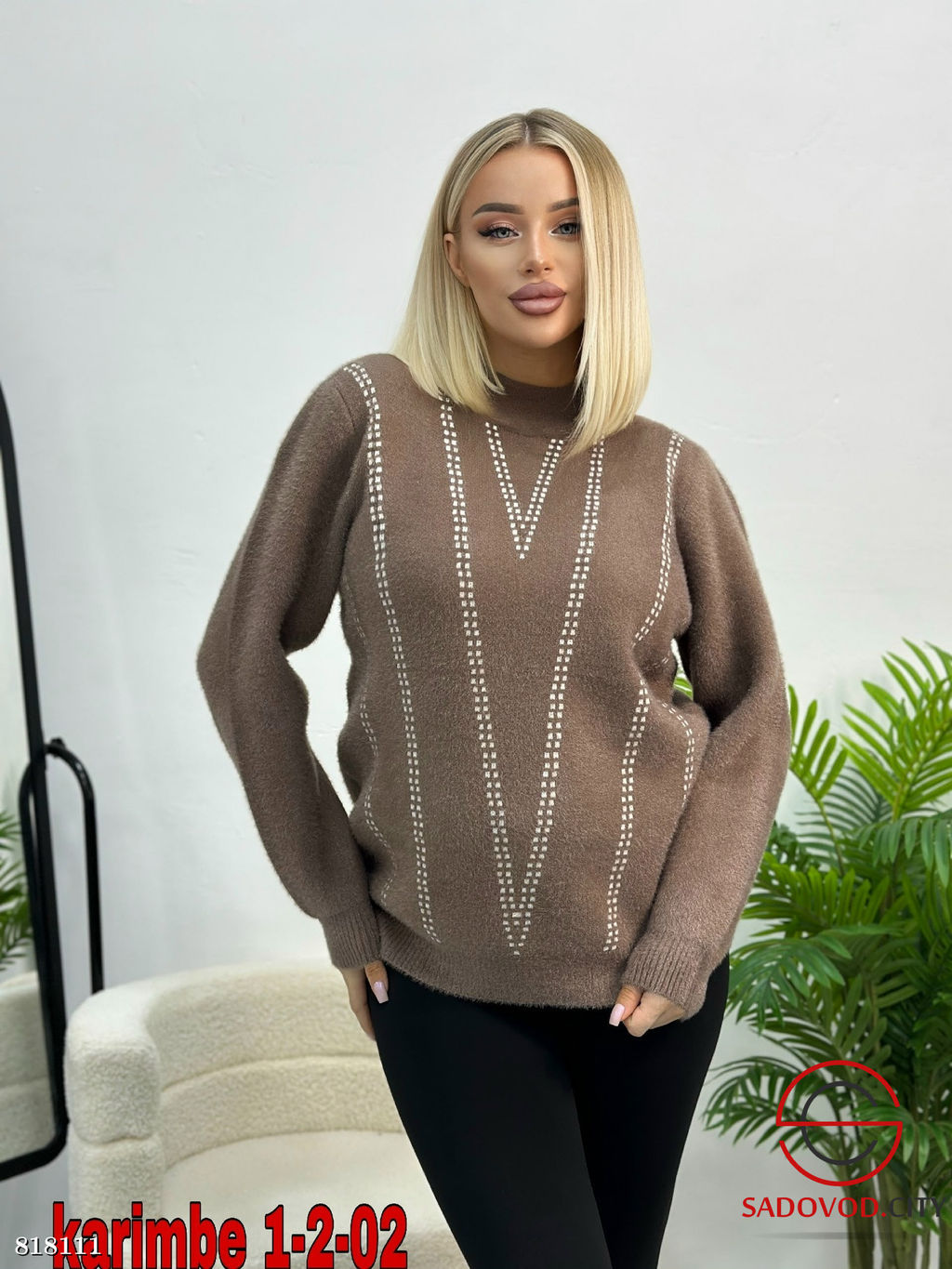 Кофта женская оверсайз - Bruno фото 3