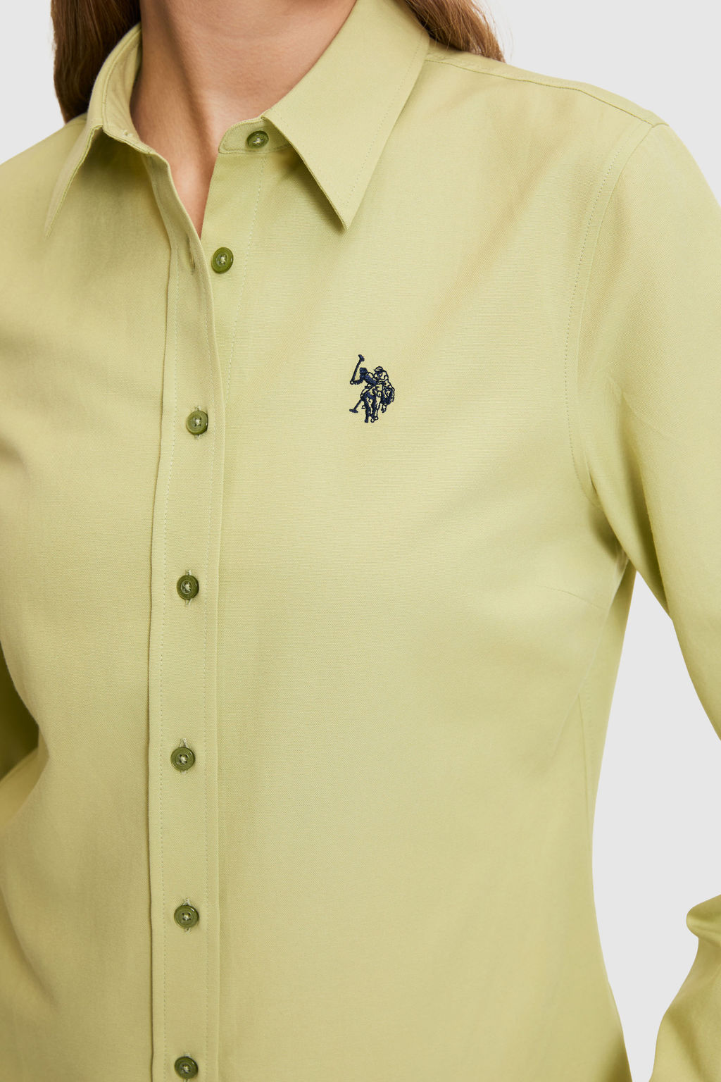 Kad_n Ye_il Uzun Kollu Basic G_mlek - U.s. polo assn фото 7