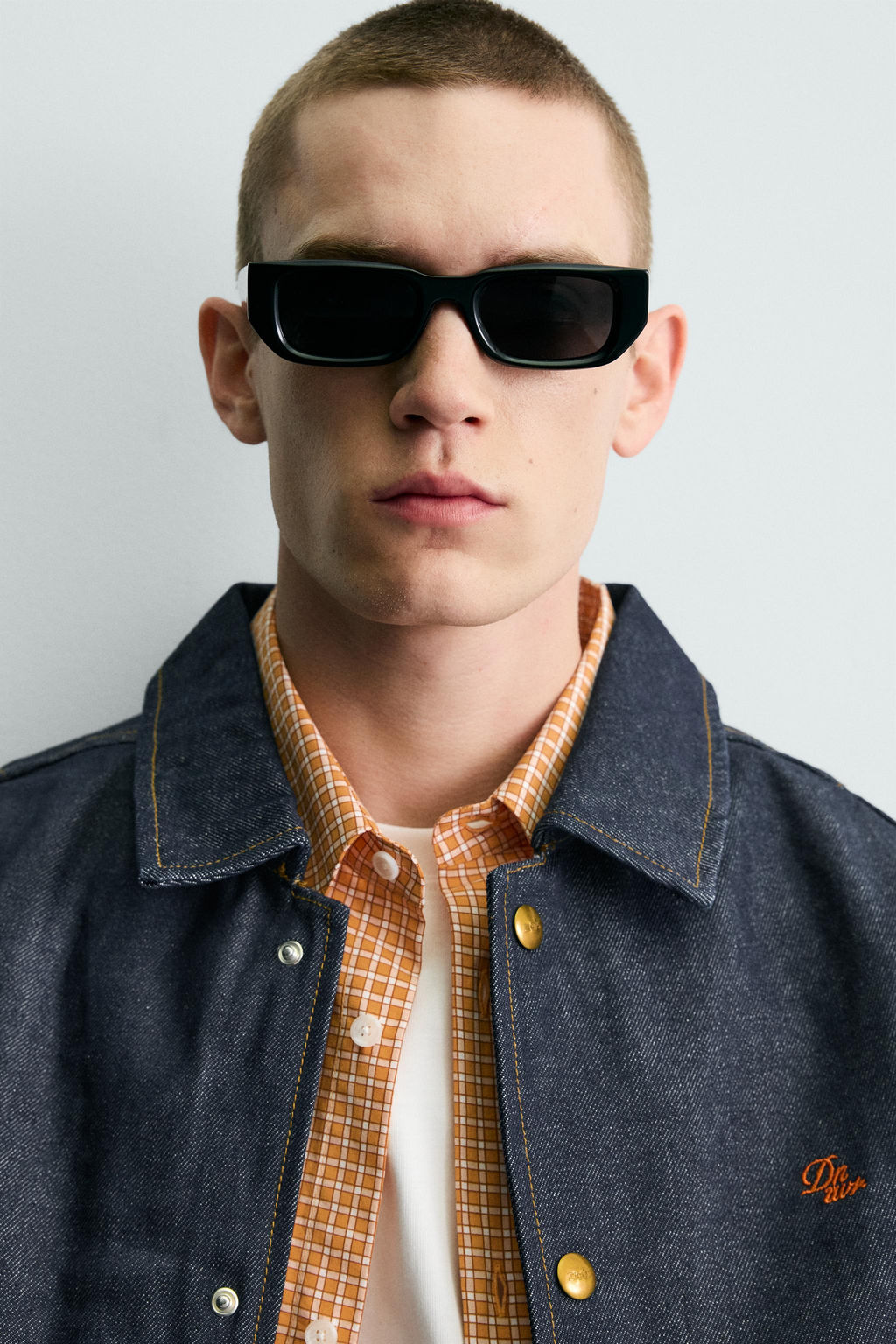 CAZADORA DENIM RELAXED FIT BORDADO / ?ndigo - Zara фото 5