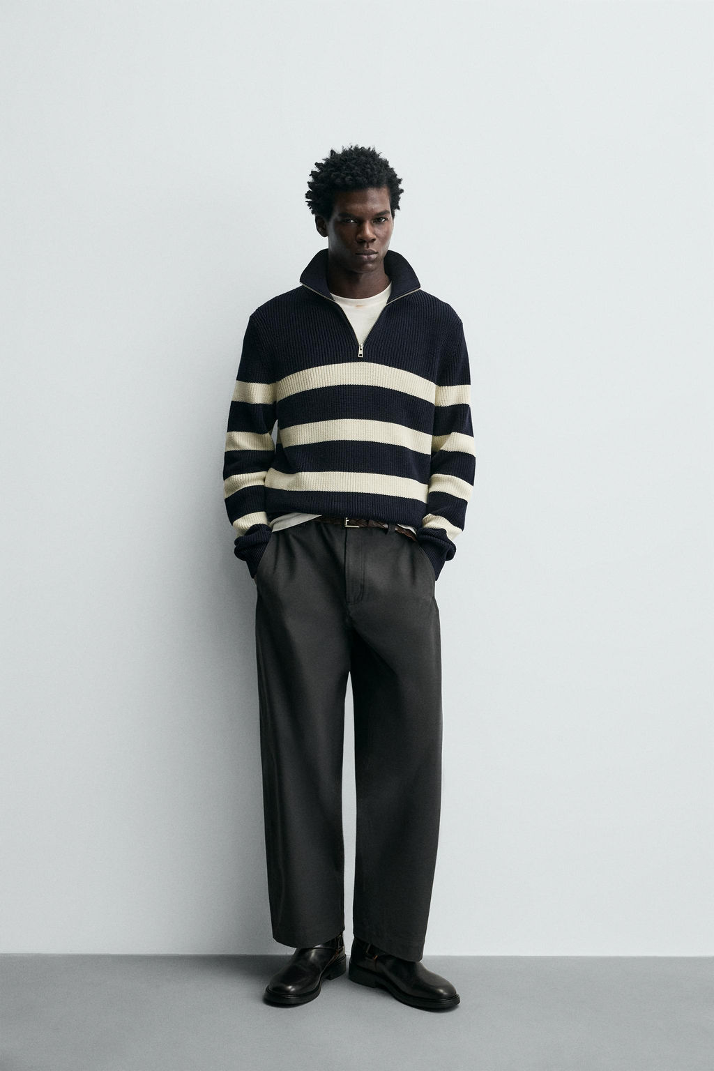 LEATHER HARNESS BOOTS