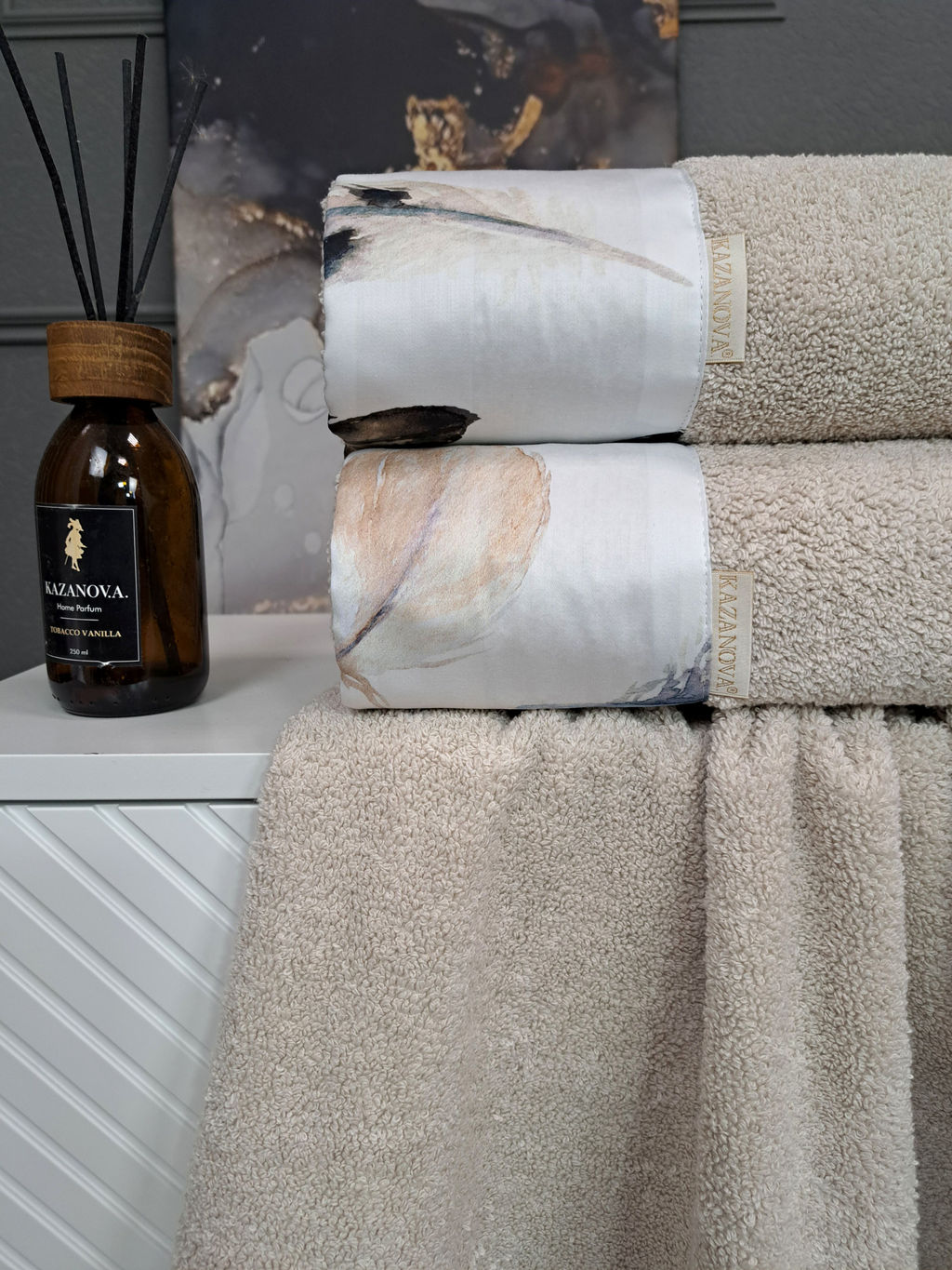 Полотенце Adora Роуч (дымчатый беж) 50х90см - Kazanov.a. фото 2