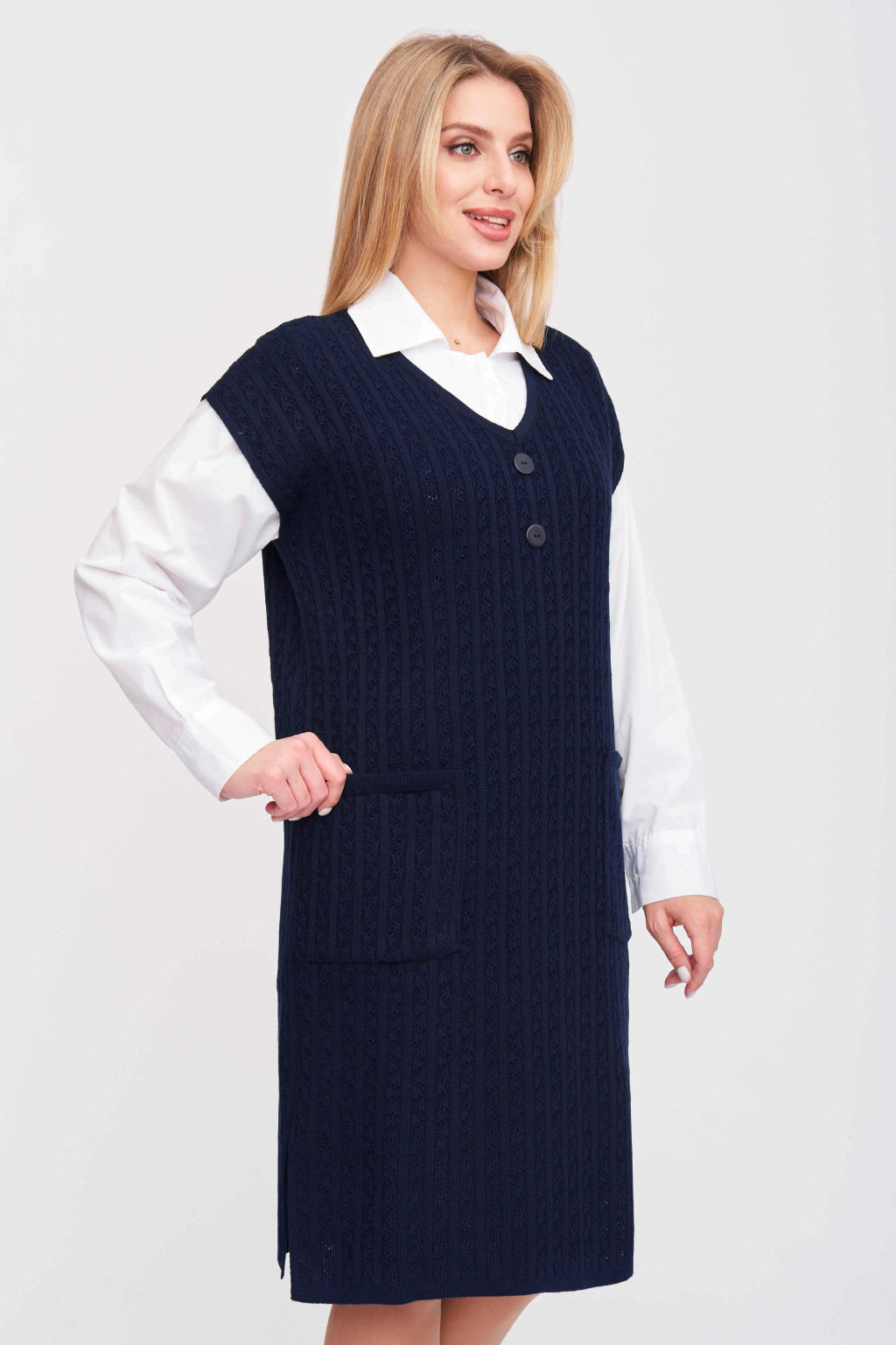 ЗЛАТА Платье 3-673/синий