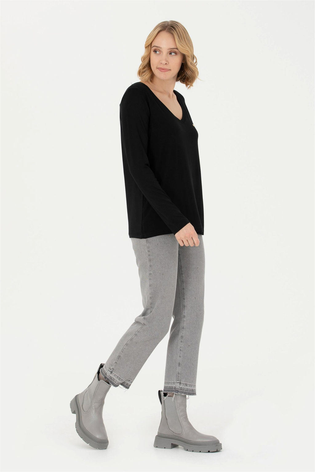 U. S. Polo Assn Женские серые джинсовые брюки - U.s. polo assn фото 3
