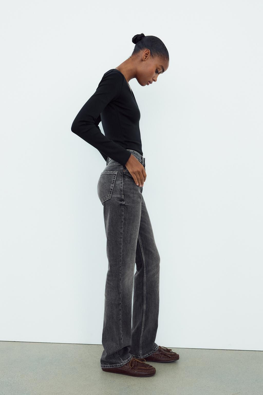 JEANS TRF STRAIGHT COMFORT HIGH WAIST - Zara фото 9