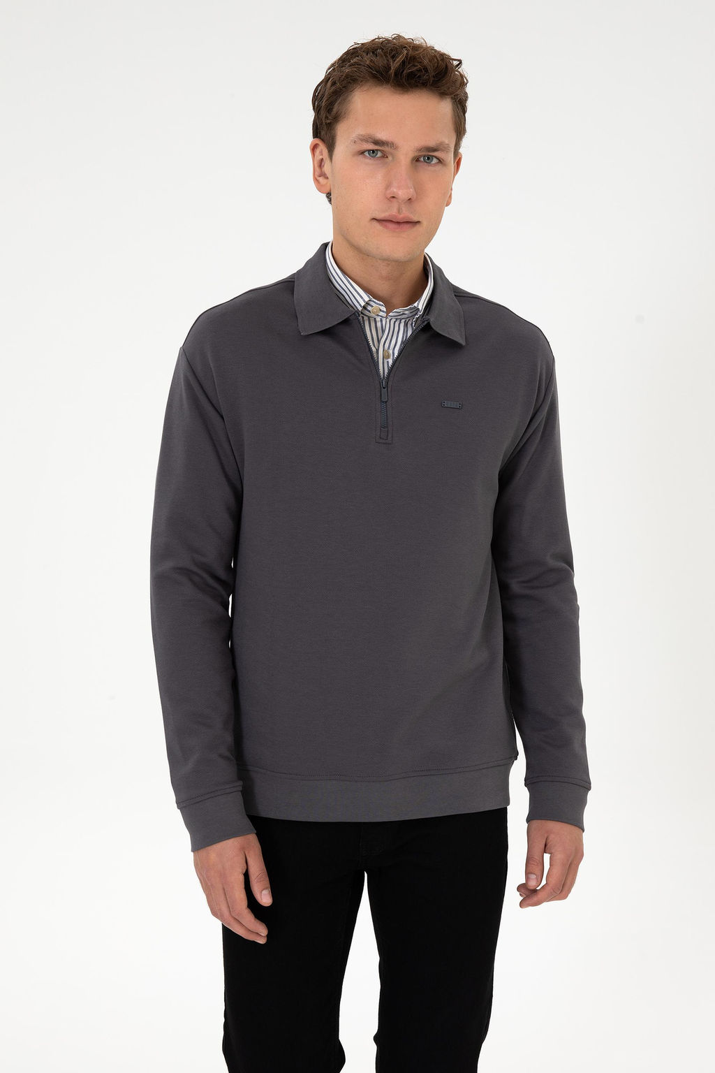 Erkek Gri Sweatshirt - U.s. polo assn фото 3