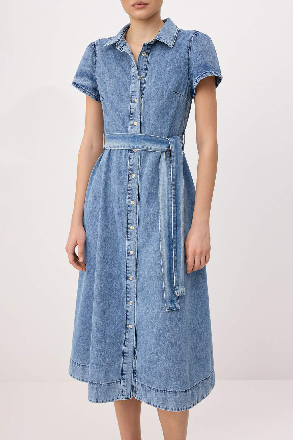 Mavi Maxi Denim Elbise TWOSS26EL00278 - Trendyolmilla фото 3