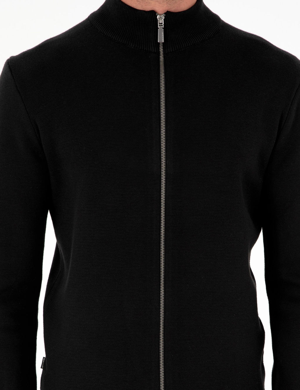 Siyah Regular Fit Fermuarl_ Triko H_rka - Pierre cardin фото 6