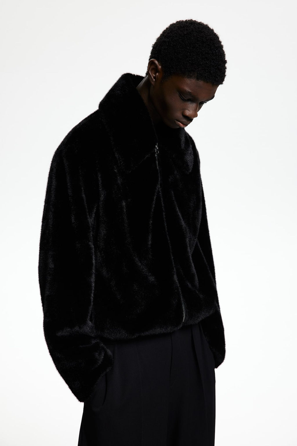 Chaqueta efecto pelo de corte holgado - H&m фото 2