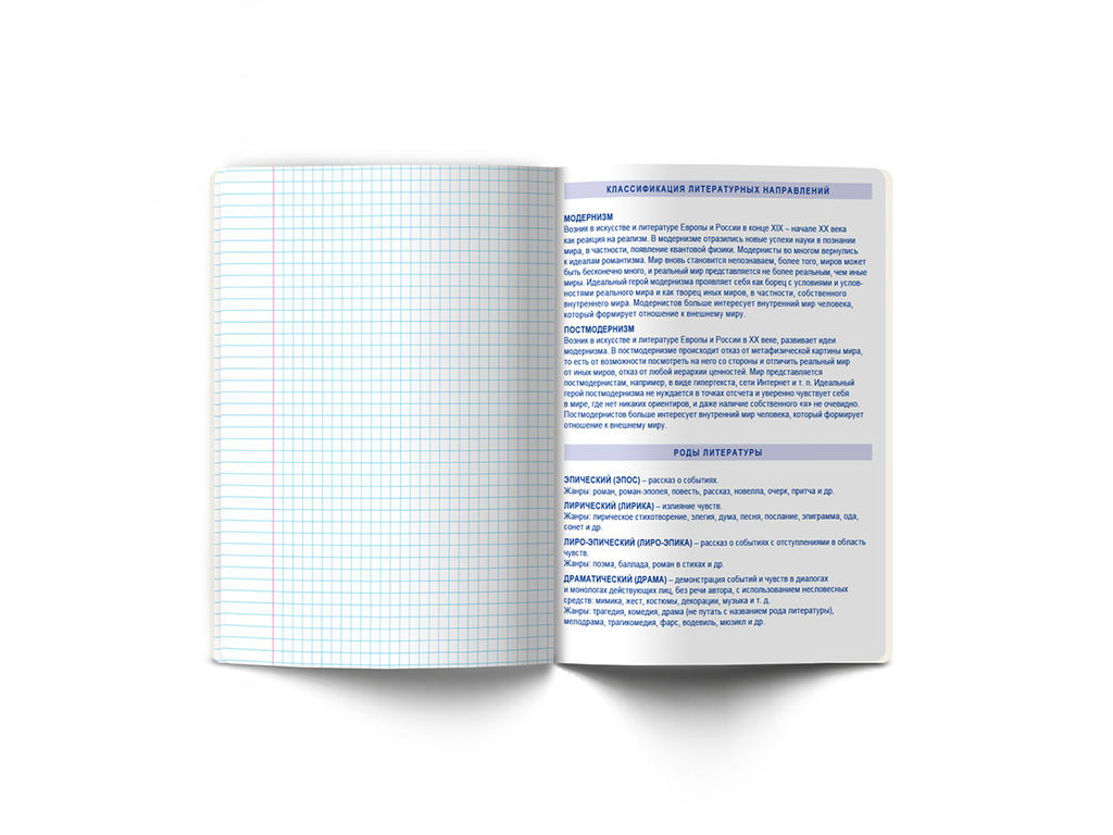 Светоч 48ТПСК5_24_2_2 Тетрадь со справочным материалом ПреКрасная, матовая ламинация + выборочный лак, A5 48 л. на скобе 65 г/кв.м , белизна 100 % 10 шт. , линия 000552 Литература  фото 6