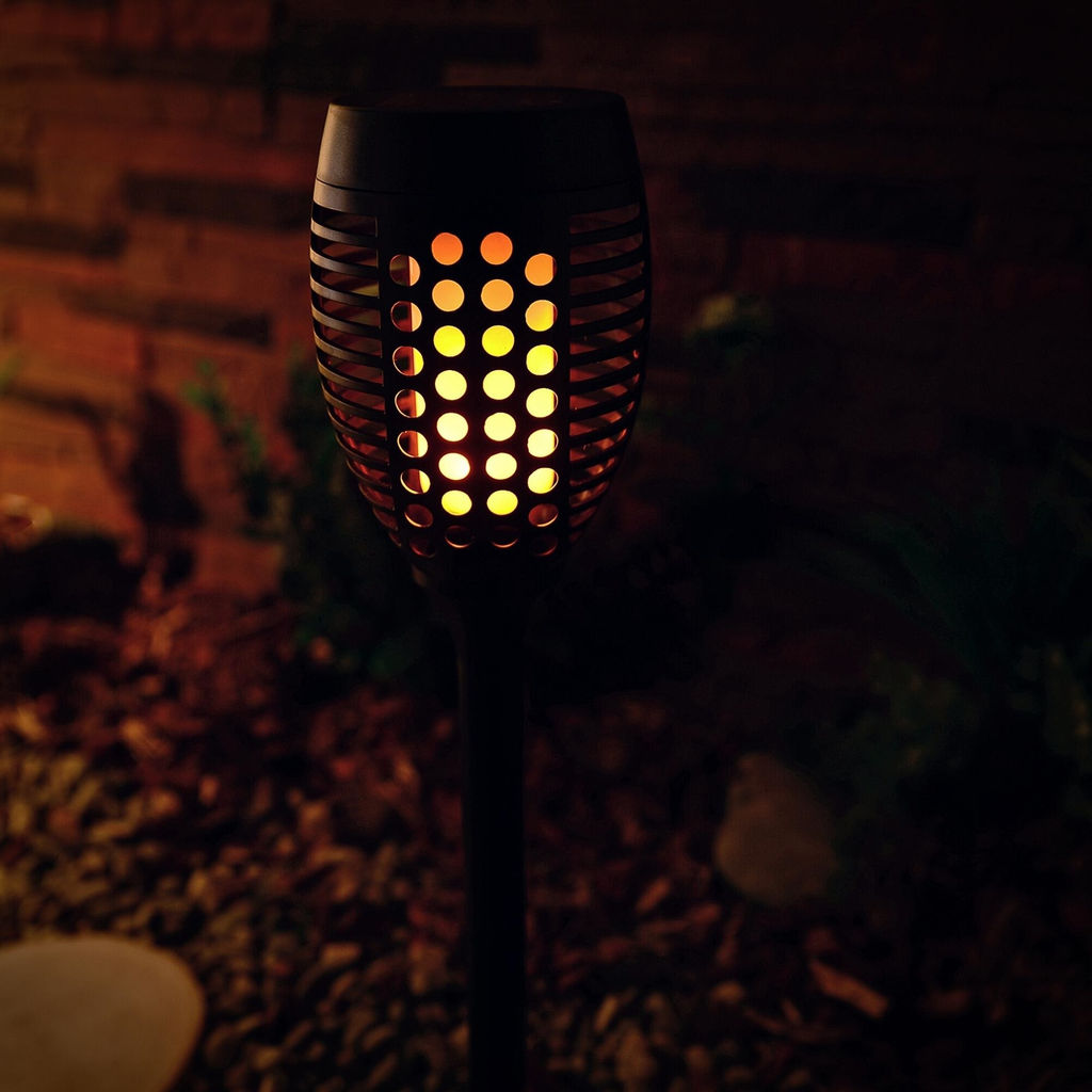 USL-S-182/PM720 TORCH Садовый светильник на солнечной батарее Факел. Свечение эффект пламени. 1*АА Ni-Mh аккумулятор в/к. IP44. TM Uniel. - Volpe фото 6