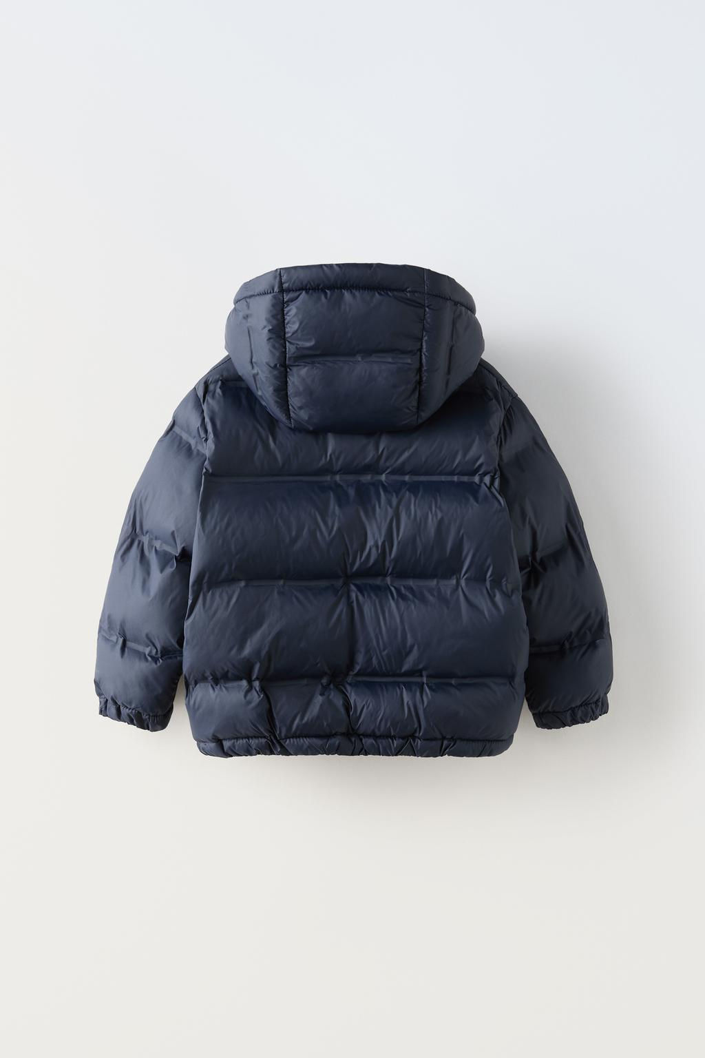 WATER-REPELLENT HOODED PUFFER JACKET - Zara фото 21