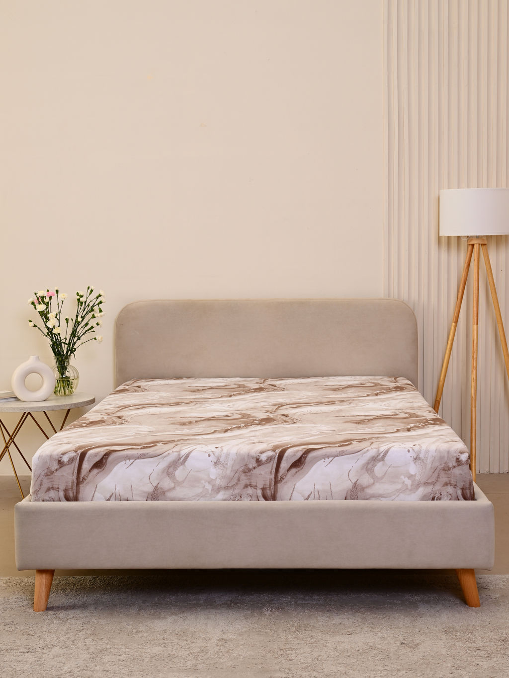 Простыня бязь люкс - Мрамор 150х215