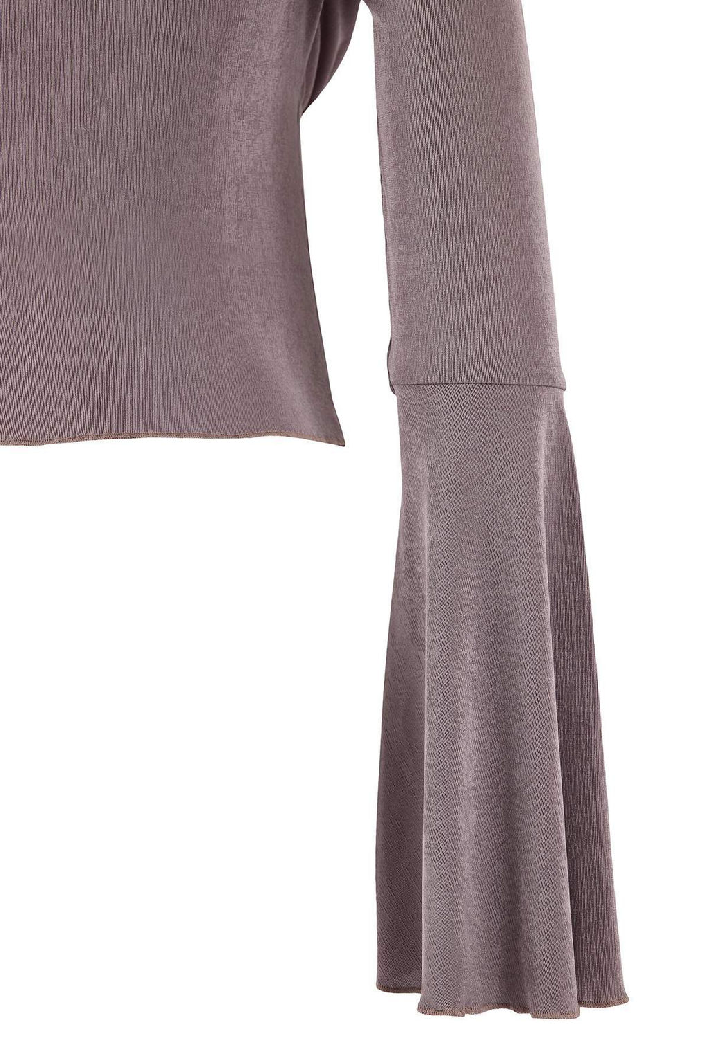 Tas Fitted/Vucuda Oturan V Yaka Uzun Kollu Baglama Detayl? Buzzy Orme Bluz TWOSS26BZ00184