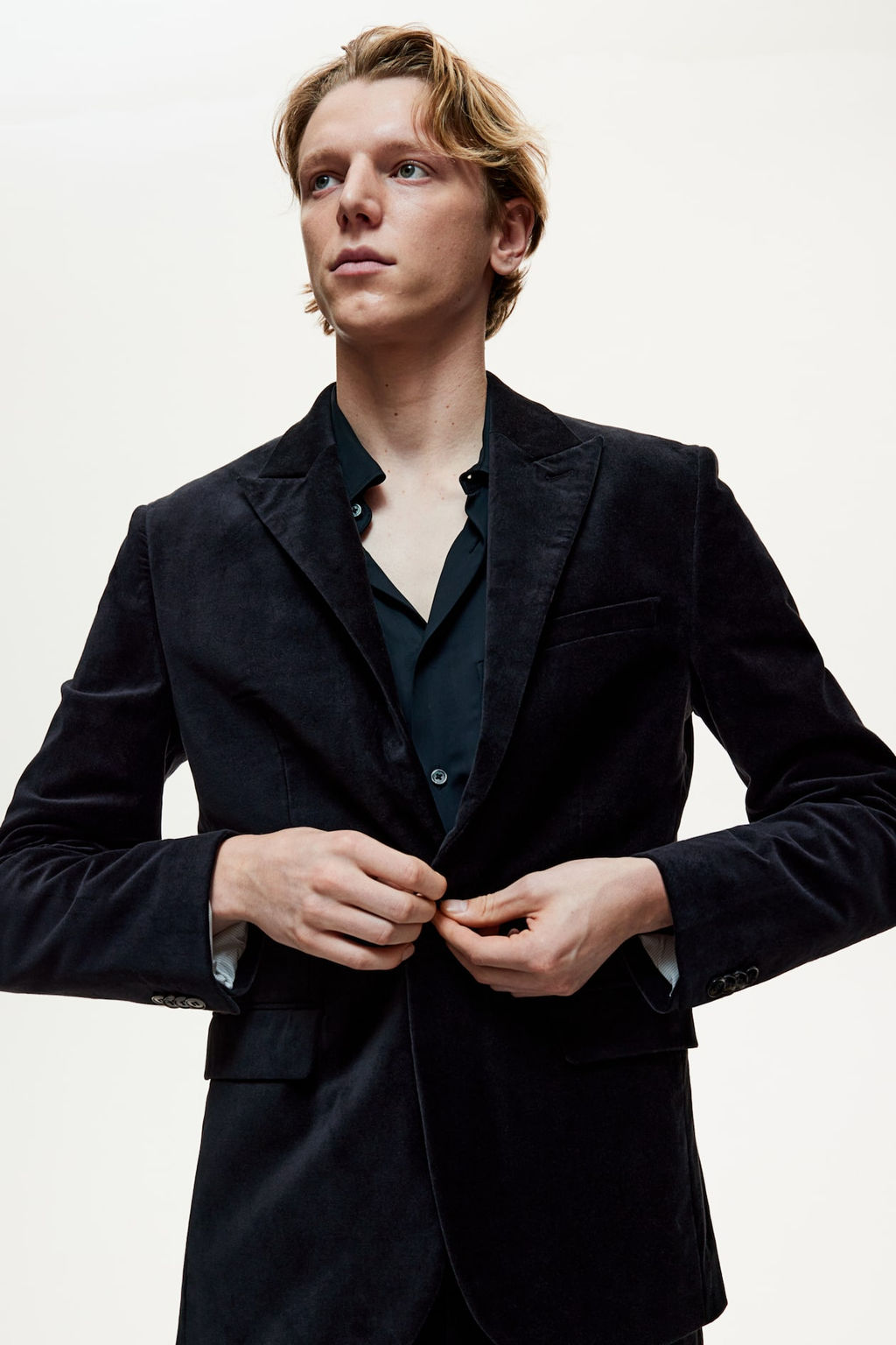 Americana de terciopelo Slim Fit - H&m фото 4