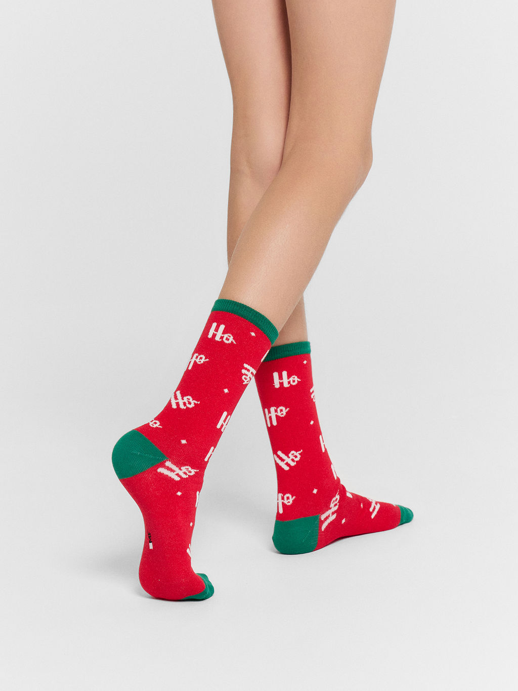 Цена за 5 пар! Носки детские красные с новогодним узором - Mark formelle фото 2
