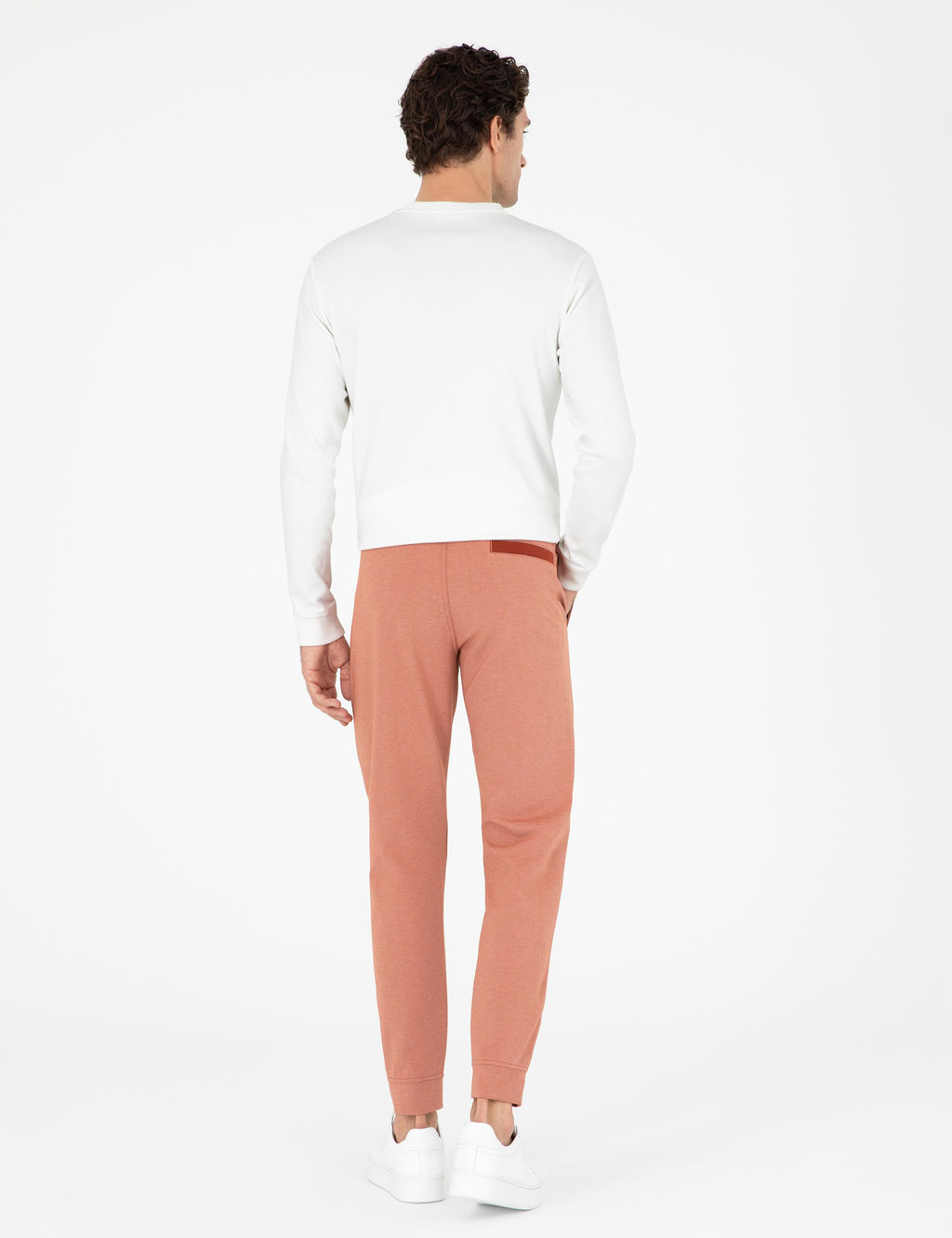 Turuncu Slim Fit Pa_as_ Lastikli Nerv_rl_ E_ofman Alt_