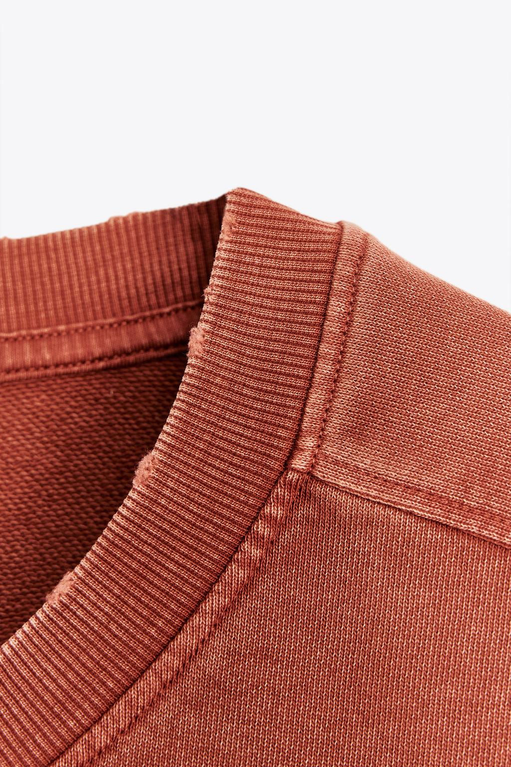 WASHED-EFFECT PLUSH SWEATSHIRT - Zara фото 32