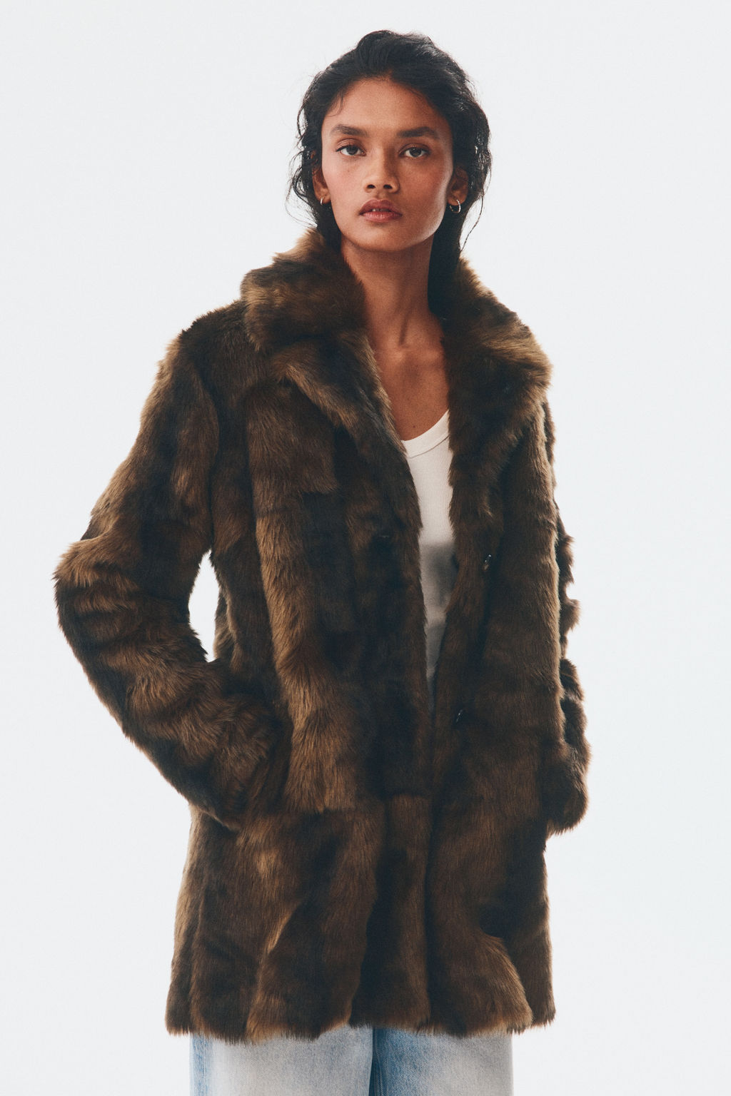 Abrigo efecto pelo - H&m фото 2