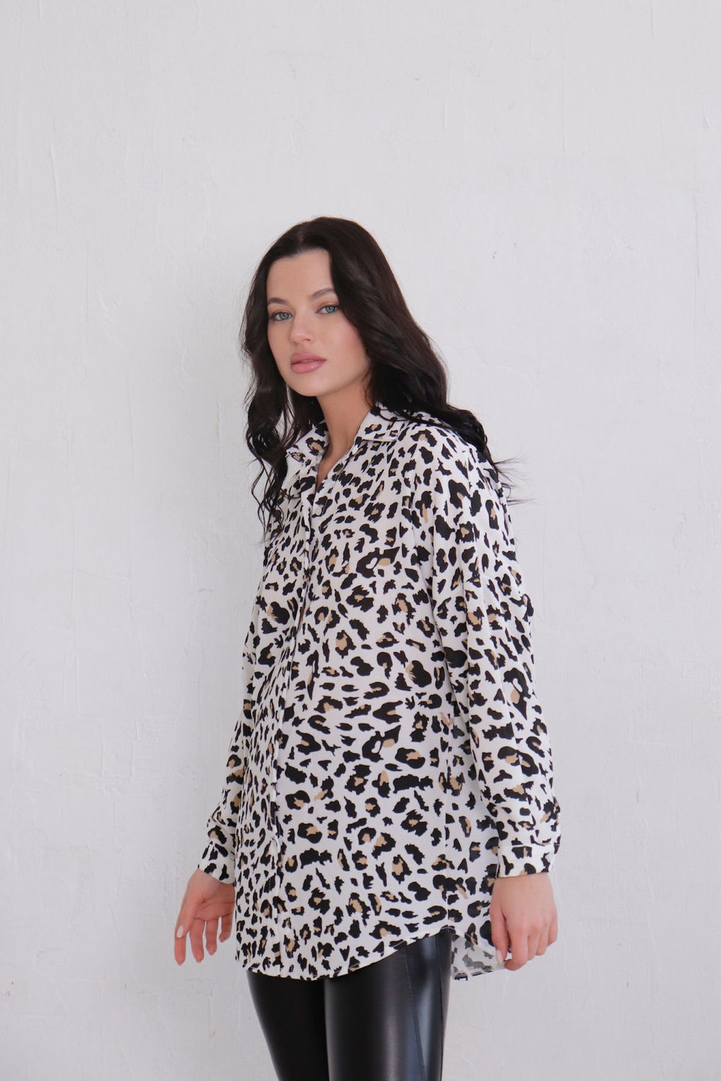 11420 Рубашка белая с принтом - Martichelli фото 3