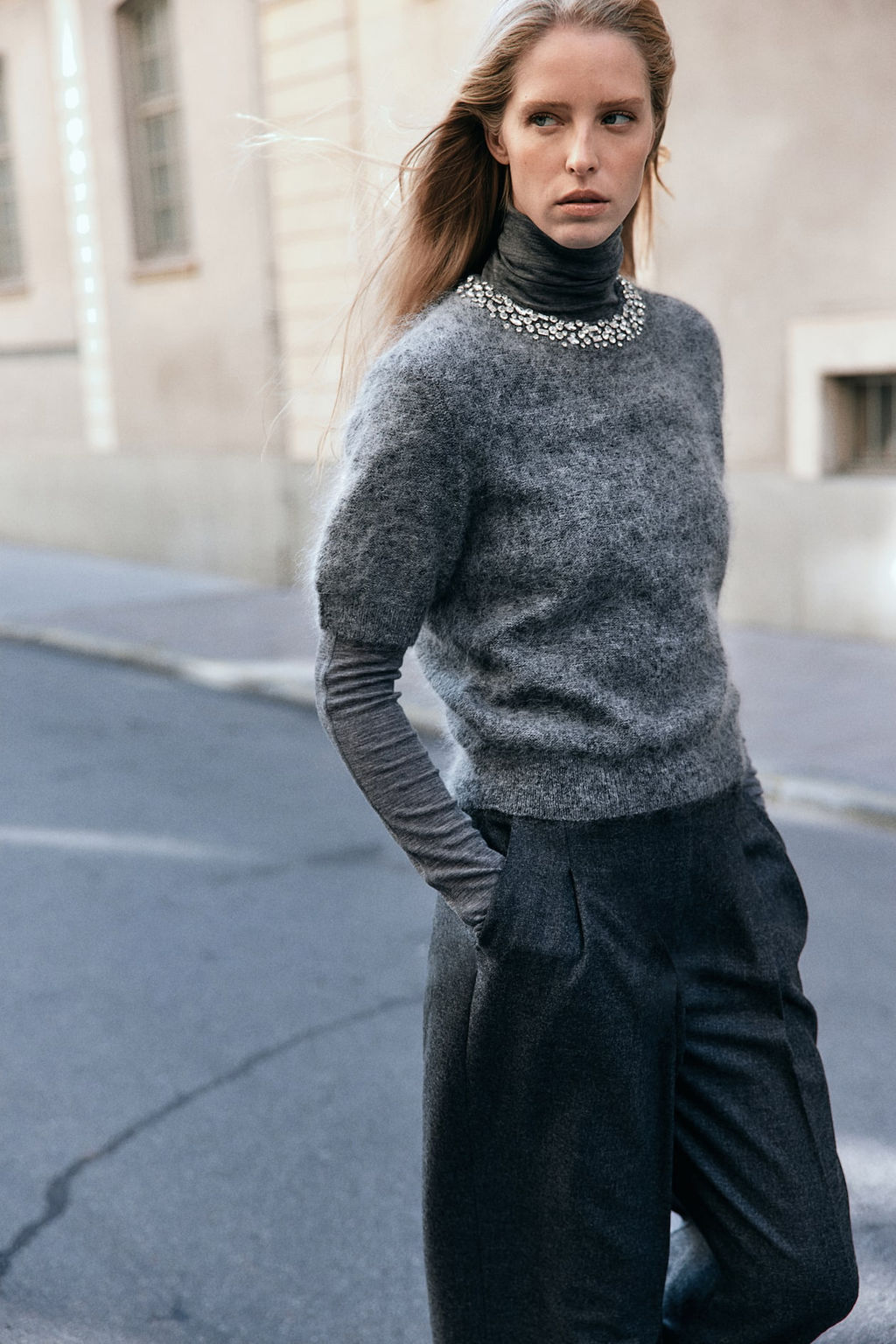 Top en mezcla de mohair con strass - H&m фото 3